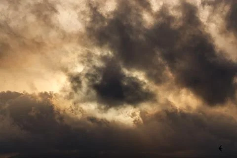 Abstract Cloudscape in Warm Tones Stock Photos