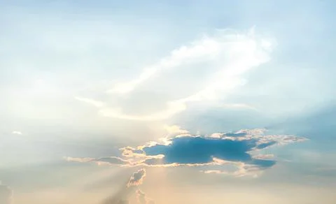 Abstract cloudy background, beautiful natural streaks of sky and clouds Stock Photos