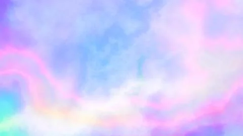 Abstract cloudy gradient background. Unicorn colorful rainbow clouds wide t.. Stock Illustration