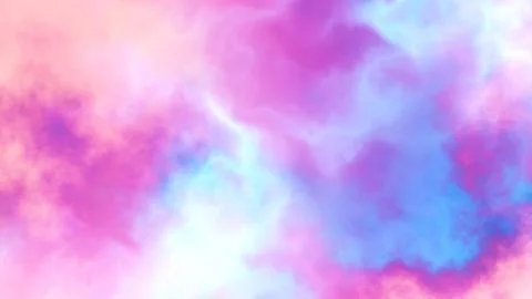 Abstract cloudy gradient background. Unicorn colorful rainbow clouds wide t.. Stock Illustration