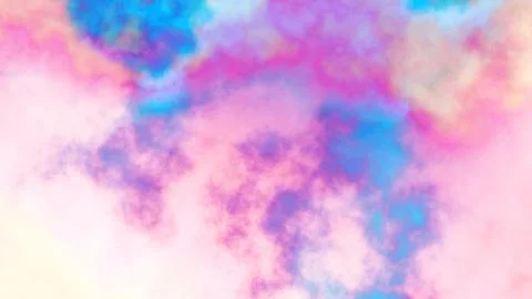 Abstract cloudy gradient background. Unicorn colorful rainbow clouds wide t.. Stockillustratie