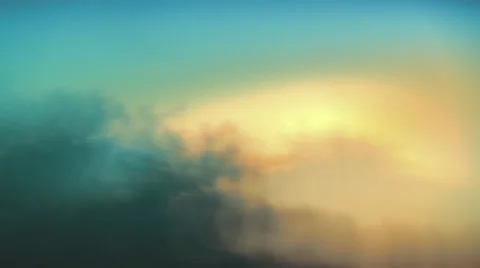 Abstract cloudy looping background. Yellow and blue version. Stock Footage 44563844
