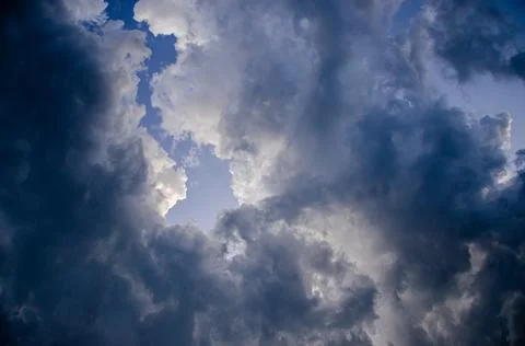Abstract cloudy sky with a natural light view. Stock Photos