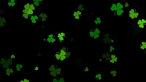 Abstract Clover Leaf Background, St Patric Day Stock-Footage 102493922