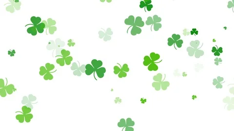 Abstract Clover Leaf Background, St Patric Day Stock-Footage 102494320