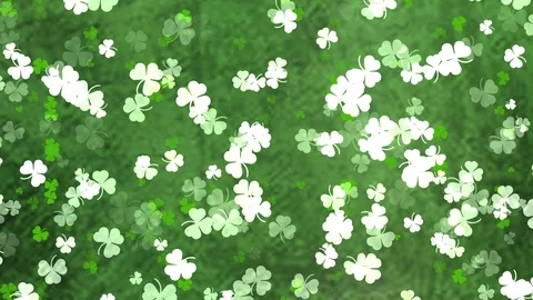Abstract Clover Leaf Background, St Patric Day Stock-Footage 102499530