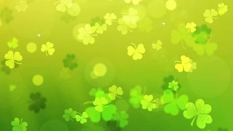 Abstract Clover Leaf Background, St Patric Day Stock Footage 102514227