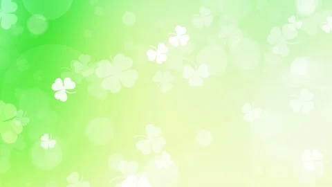 Abstract Clover Leaf Background, St Patric Day Stock-Footage 102514394