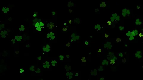 Abstract Clover Leaf Background, St Patric Day Stock-Footage 102542743