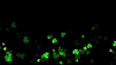 Abstract Clover Leaf Background, St Patric Day Stock-Footage 102543181