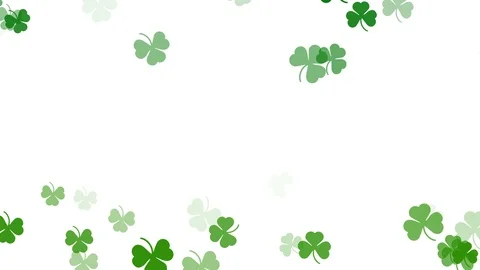 Abstract Clover Leaf Background, St Patric Day Stock-Footage 123862343