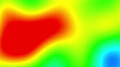 Abstract clowing background with multicolored blurred gradients moving on dark a Vídeos de archivo 345424232