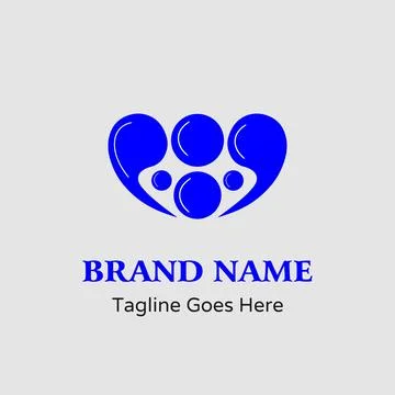 Abstract clown face flat vector logo design Stock Illustration
