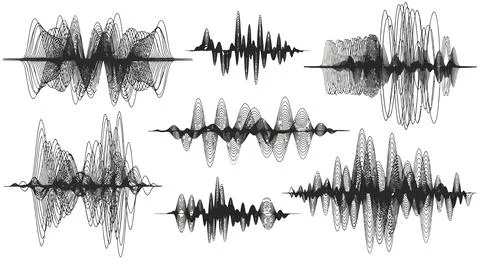 Abstract cluster and line graphics with geometric and organic shapes 스톡 일러스트