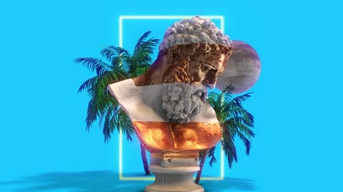 Abstract Cluster on Blue Stock Footage 264311848