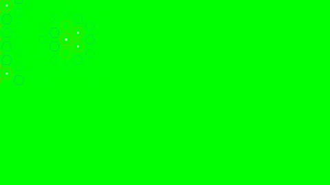 Abstract cluster of geometric hexagon shapes on a bright green background Stock Footage 340266272