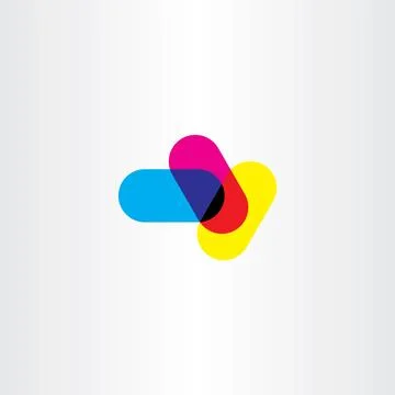 Abstract cmyk printing logo vector symbol element Stock Illustration