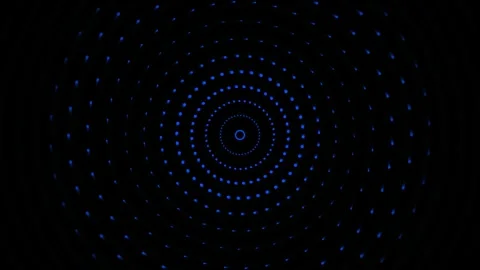 Abstract Cobalt Harmonic Resonance Seamless  motion Loop Stock-Footage 343201273