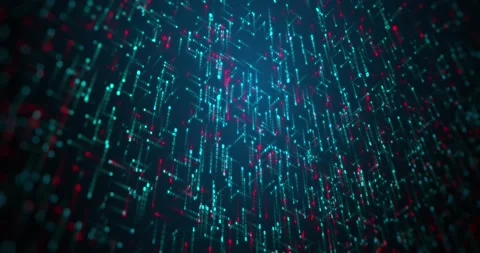 Abstract code injected in data stream. Hacking scripts Stock Footage 139074969