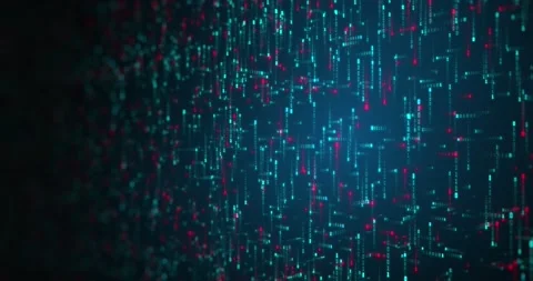 Abstract code injected in data stream. Hacking scripts Stock Footage 139075489