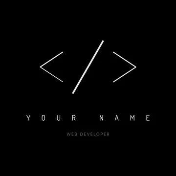 Abstract code vector logo design template Stock Illustration