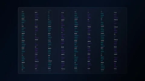 Abstract Coding and Programming Code Scrolling on Dark Background Footage Stock-Footage 344514130