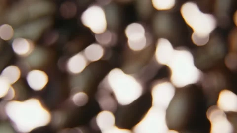 Abstract Coffee Bean Bokeh Transition with Cinematic Macro Focus Change. Stock Footage 340028575