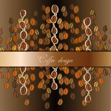 Abstract coffee design Stock Illustration