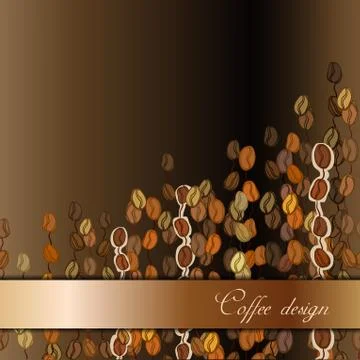 Abstract coffee design Stock Illustration