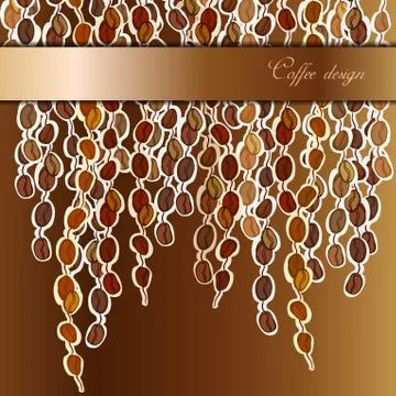 Abstract coffee design Stockillustratie