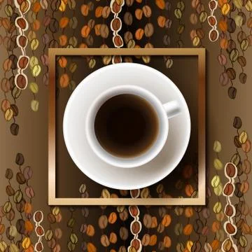 Abstract coffee design Stock Illustration