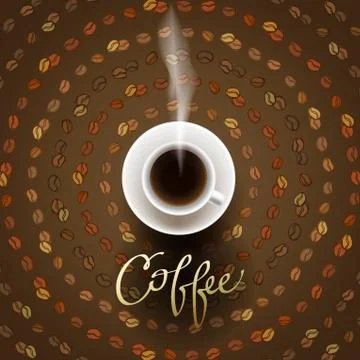 Abstract coffee design Stock Illustration