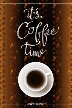 Abstract coffee design Stock Illustration