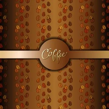 Abstract coffee design Stock Illustration