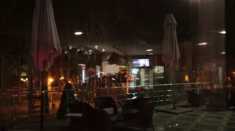 Abstract coffee shop in front of mirror, soft and blur concept Stock Footage 65327118