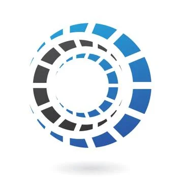 Abstract cog logo icon Stock Illustration