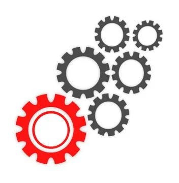 Abstract cogs - gears Stock Illustration