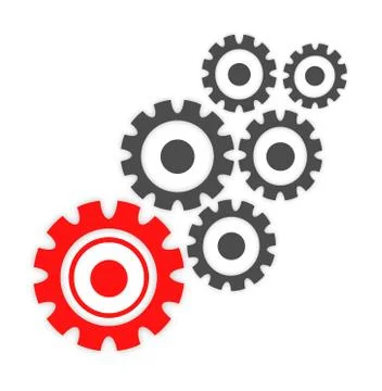 Abstract cogs - gears Stock Illustration