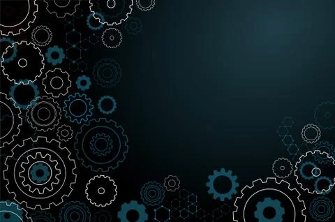 Abstract cogs wheel background vector illustration EPS10 Stock Illustration