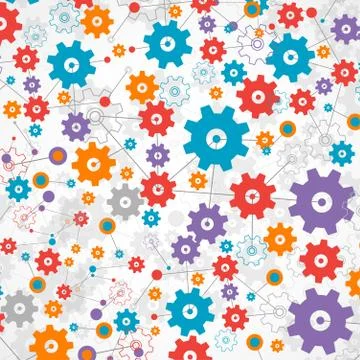 Abstract cogwheel background technology theme for your business. Stock Illustration