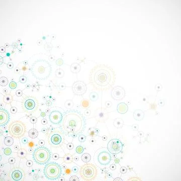 Abstract cogwheel technology net background. Stock Illustration