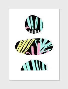 Abstract Collage Design Stock Illustration