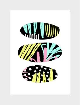 Abstract Collage Design Stock Illustration