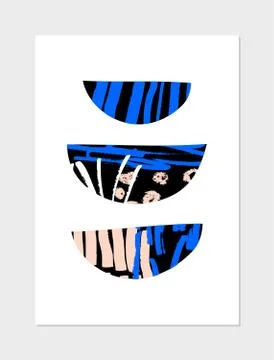 Abstract Collage Design Stock Illustration