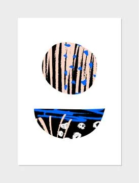 Abstract Collage Design Stock Illustration