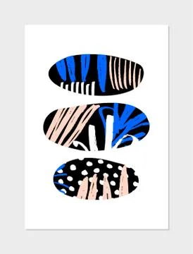 Abstract Collage Design Stock Illustration