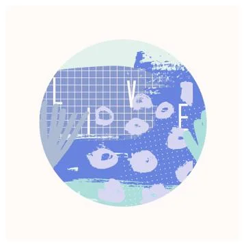 Abstract Collage Design Illustrazione stock