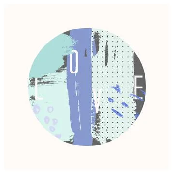 Abstract Collage Design Stock Illustration