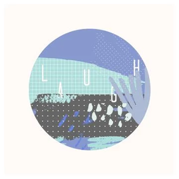 Abstract Collage Design Illustrazione stock