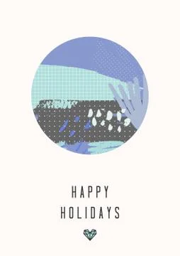 Abstract Collage Design Illustrazione stock